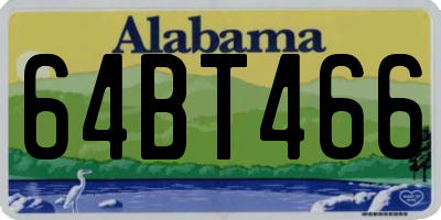 AL license plate 64BT466