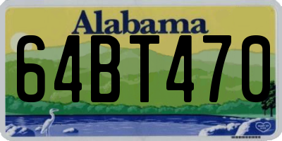 AL license plate 64BT470