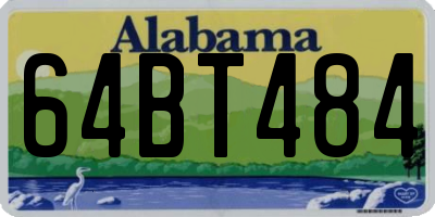AL license plate 64BT484