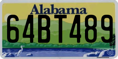 AL license plate 64BT489