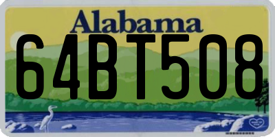 AL license plate 64BT508