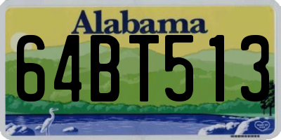 AL license plate 64BT513