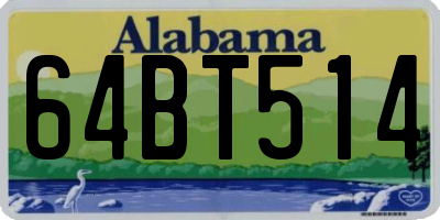 AL license plate 64BT514