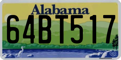 AL license plate 64BT517