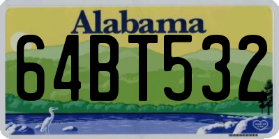 AL license plate 64BT532