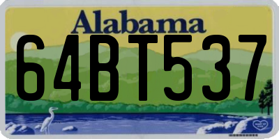 AL license plate 64BT537