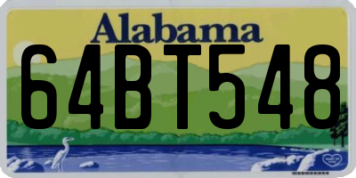 AL license plate 64BT548