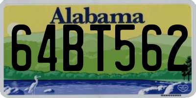 AL license plate 64BT562