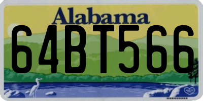 AL license plate 64BT566