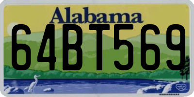 AL license plate 64BT569