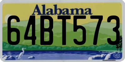 AL license plate 64BT573
