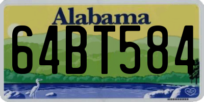 AL license plate 64BT584