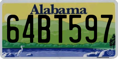 AL license plate 64BT597