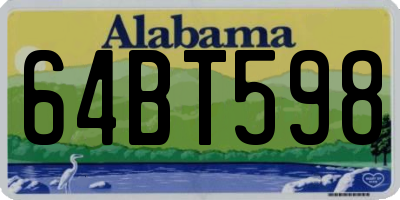 AL license plate 64BT598