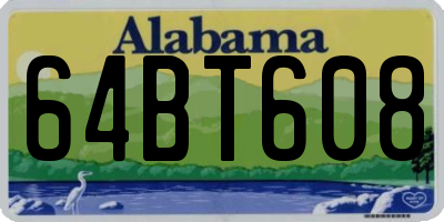 AL license plate 64BT608