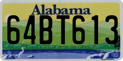 AL license plate 64BT613