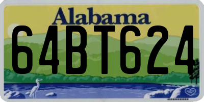AL license plate 64BT624