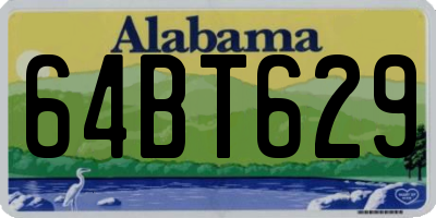 AL license plate 64BT629