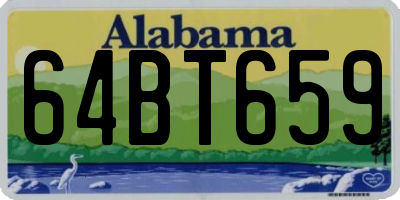 AL license plate 64BT659