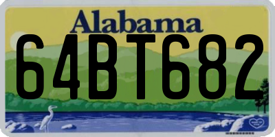 AL license plate 64BT682