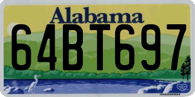 AL license plate 64BT697