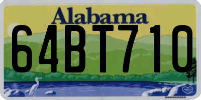 AL license plate 64BT710