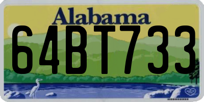 AL license plate 64BT733