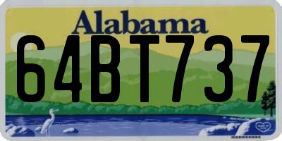 AL license plate 64BT737