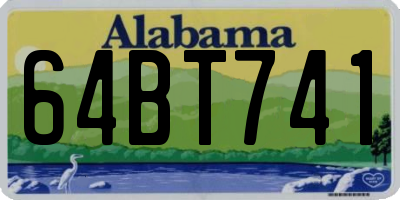 AL license plate 64BT741