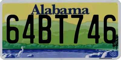 AL license plate 64BT746