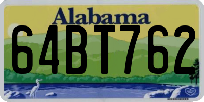 AL license plate 64BT762