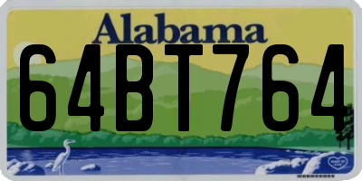 AL license plate 64BT764