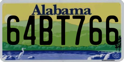 AL license plate 64BT766