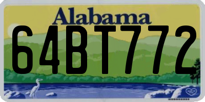 AL license plate 64BT772