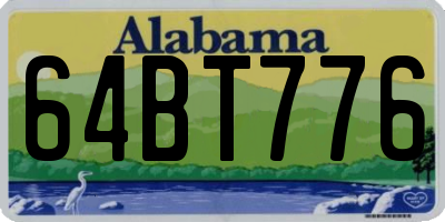 AL license plate 64BT776