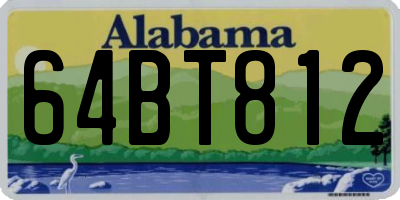 AL license plate 64BT812