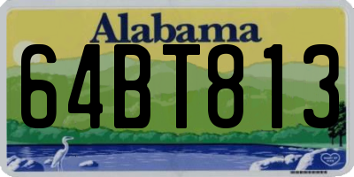 AL license plate 64BT813