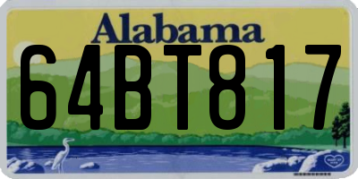 AL license plate 64BT817