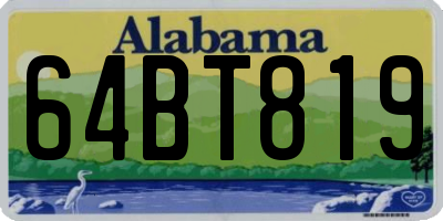 AL license plate 64BT819