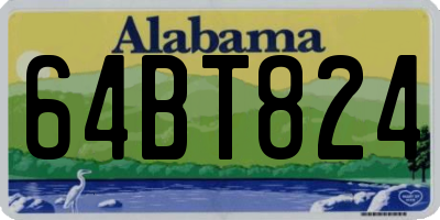 AL license plate 64BT824