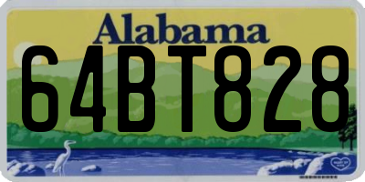 AL license plate 64BT828