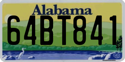 AL license plate 64BT841