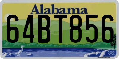 AL license plate 64BT856