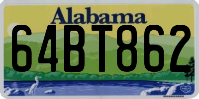 AL license plate 64BT862