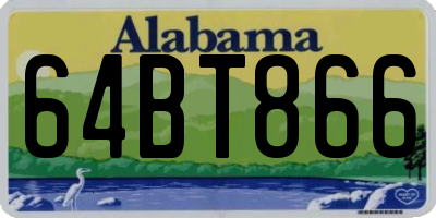 AL license plate 64BT866