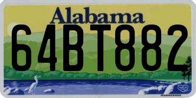 AL license plate 64BT882
