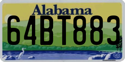 AL license plate 64BT883