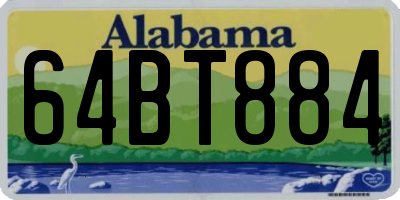 AL license plate 64BT884