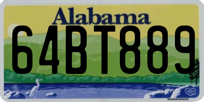 AL license plate 64BT889