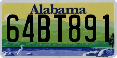 AL license plate 64BT891